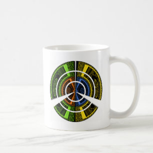 Schöne afrikanische farbenfrohe kreisförmige Illus Kaffeetasse