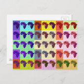 Schöne Afrikanische Karte Checkered Pap Art ethnis (Vorne/Hinten)