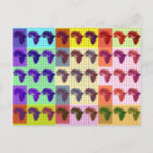 Schöne Afrikanische Karte Checkered Pap Art ethnis (Vorderseite)