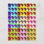 Schöne Afrikanische Karte Checkered Pap Art ethnis (Vorderseite)