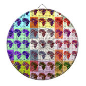 Schöne Afrikanische Karte Checkered Pap Art ethnis Dartscheibe (vorne)