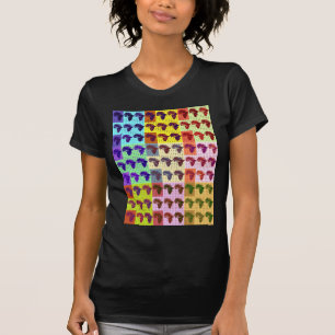 Schöne Afrikanische Karte Checkered Pap Art ethnis T-Shirt