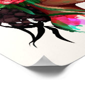 Schöne afrikanische Rose Poster (Ecke)