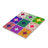 Schöne afrikanische Schachkunst Print Fliese (Seite)