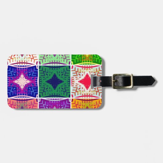 Schöne afrikanische Schachkunst Print Gepäckanhänger (Vorderseite horizontal)