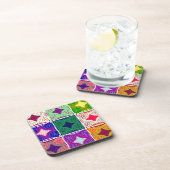 Schöne afrikanische Schachkunst Print Getränkeuntersetzer (Rechte Seite)