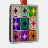 Schöne afrikanische Schachkunst Print Ornament Aus Metall (Rechts)