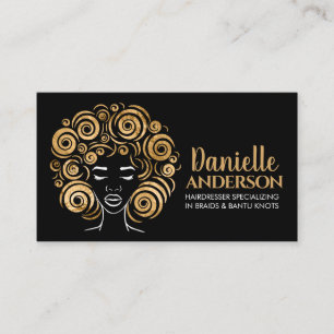 Schöne afrikanische Silhouette Visitenkarte