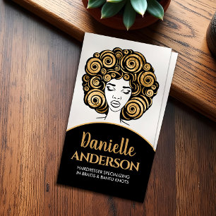 Schöne afrikanische Silhouette Visitenkarte