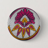 Schöne afrikanische Stoffe Motif Kunst, Dichtung u Button (Vorderseite)
