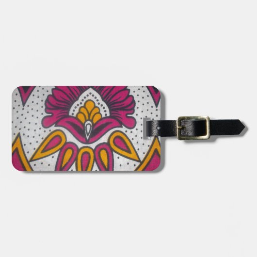 Schöne afrikanische Stoffe Motif Kunst, Dichtung u Gepäckanhänger (Vorderseite horizontal)