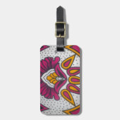 Schöne afrikanische Stoffe Motif Kunst, Dichtung u Gepäckanhänger (Vorderseite vertikal)