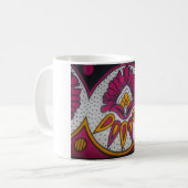 Schöne afrikanische Stoffe Motif Kunst, Dichtung u Kaffeetasse (Vorderseite Links)