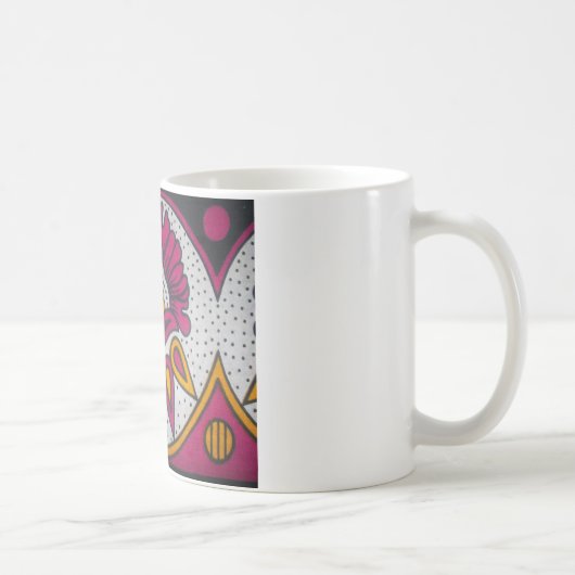 Schöne afrikanische Stoffe Motif Kunst, Dichtung u Kaffeetasse (Rechts)
