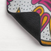 Schöne afrikanische Stoffe Motif Kunst, Dichtung u Mousepad (Ecke)