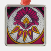 Schöne afrikanische Stoffe Motif Kunst, Dichtung u Silbernes Ornament (Vorne)