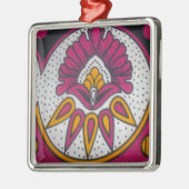 Schöne afrikanische Stoffe Motif Kunst, Dichtung u Silbernes Ornament (Links)