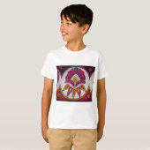Schöne afrikanische Stoffe Motif Kunst, Dichtung u T-Shirt (Vorne ganz)