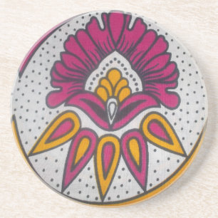 Schöne afrikanische Stoffe Motif Kunst, Dichtung u Untersetzer