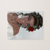 Schöne Afroamerikaner-Frau Puzzle (Horizontal)