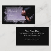 Schöne Afroamerikaner-Frauen-Visitenkarten Visitenkarte (Vorne/Hinten)
