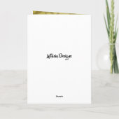 Schöne Afroamerikanerin Geburtstagskarte Dankeskarte (Rückseite)