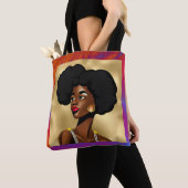Schöne afrozentrische Frau Tasche (Von Nahem)