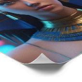 Schöne ägyptische Königin Poster (Ecke)