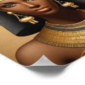 Schöne ägyptische Königin Poster (Ecke)