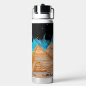 Schöne ägyptische Pyramiden Trinkflasche (Hinten)