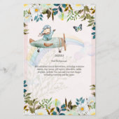 Schöne Airplane Pilot Boys Babydusche laden ein (Rückseite)