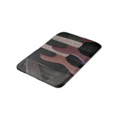 Schöne akustische Gitarre Badematte (Schrägansicht)