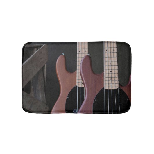 Schöne akustische Gitarre Badematte (Vorderseite)