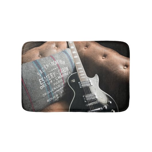Schöne akustische Gitarre Badematte (Vorderseite)