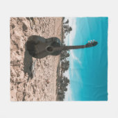 Schöne akustische Gitarre Fleecedecke (Vorderseite (Horizontal))
