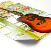 Schöne akustische Gitarre Fotodruck (Ecke)