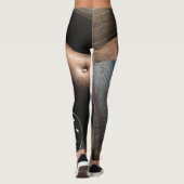 Schöne akustische Gitarre Leggings (Rückseite)