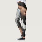 Schöne akustische Gitarre Leggings (Links)