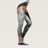Schöne akustische Gitarre Leggings (Rechts)