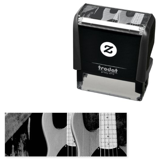 Schöne akustische Gitarre Permastempel (Beispiel)