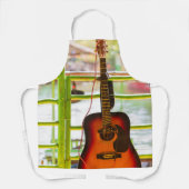 Schöne akustische Gitarre Schürze (Vorderseite)