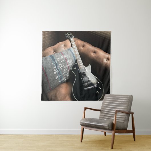 Schöne akustische Gitarre Wandteppich (Beispiel)