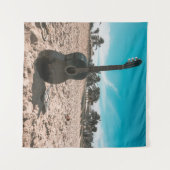Schöne akustische Gitarre Wandteppich (Vorderseite (Horizontal))