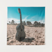 Schöne akustische Gitarre Wandteppich (Vorderseite)