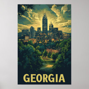 Schöne Alaska USA Vintage-Illustration Reise Poster