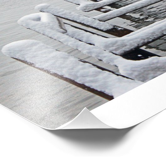 Schöne Alben Odde Winter! Fotodruck (Ecke)