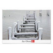 Schöne Alben Odde Winter! Fotodruck (Vorne)