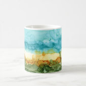 Schöne Alcohol-Ink-Kaffeetasse Kaffeetasse (Mittel)