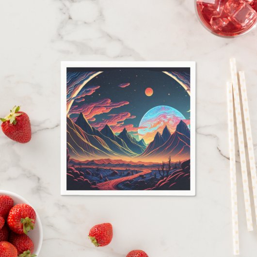 Schöne Alien Serviette (Beispiel)