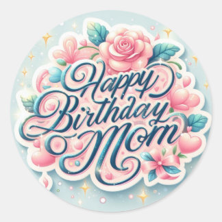 Schöne Alles Gute zum Geburtstag Mama Aufkleber